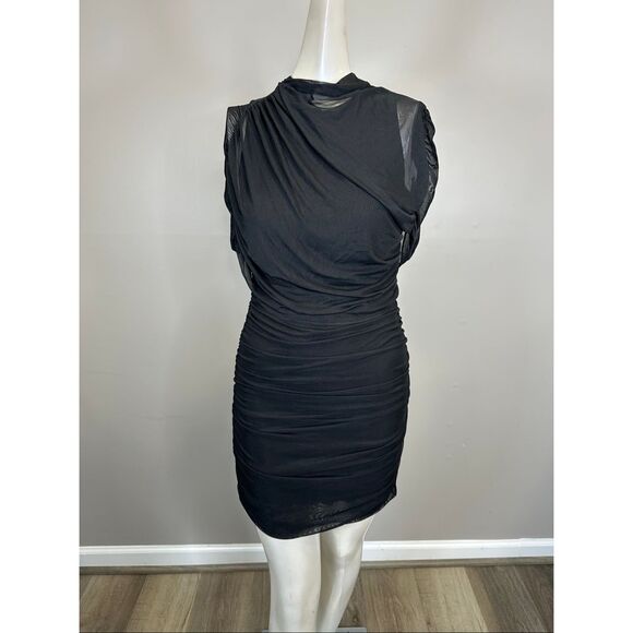 Amanda Uprichard Evianna Dress in Black Size XS $260 - Picture 4 of 9